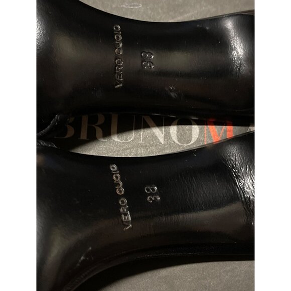 New Bruno Magli Peep Toe Heel Sandals Size 38 (US 8) - New In Box - Picture 14 of 15